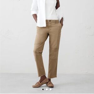 Banana Republic Slim Mid-Rise Ankle Chinos in Airforce Khaki NWT 12
